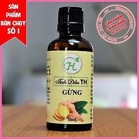 Mua (Mua 1 tặng ĐÈN XÔNG NẾN) Tinh Dầu Gừng TH 50ml Nguyên Chất - Giúp Khử Mùi  Thơm Phòng  Khử Mùi Ẩm Mốc  Ấm Không Gian Vào Mùa Đông