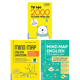 Hình ảnh Combo Mind Map English + Tự Học 2000 Từ Vựng Tiếng Anh Theo Chủ Đề (Bộ 3 Cuốn) - MC