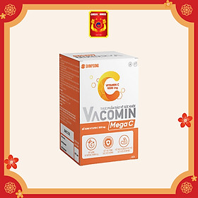 Vacomin Mega C 1000 - Viên uống tăng đề kháng, hấp thu sắt, bổ sung năng lượng Shinpoong Pharma Hộp 60v - Ginseng House