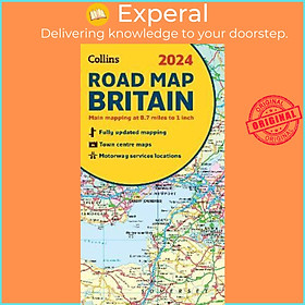 Sách - 2024 Collins Road Map of Britain : Folded Road Map by Collins Maps (UK edition, paperback)