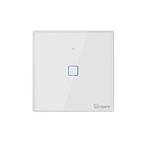 Công Tắc SONOFF T2UK3C-TX Điều Khiển Từ Xa Qua Wifi Cảm Ứng Hẹn Giờ Tiêu Chuẩn Hoa Kỳ (433Mhz) - Trắng