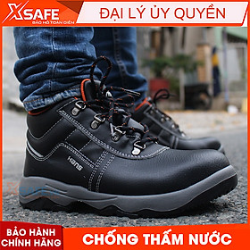 Mua Giày bảo hộ lao động nam Hans HS55 da bò  chống nước  chống đinh  va đập  trơn trượt - Giày công trình  nhà máy  cao cấp