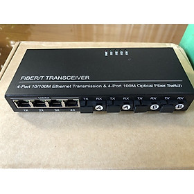 Mua Converter 4 Quang 4 LAN 100Mbps - Bộ Chuyển Đổi Quang Điện 4 Quang 4 LAN 100Mbps