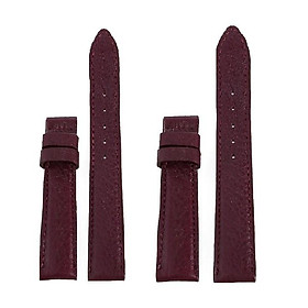 Dây đồng hồ Huy Hoàng da bò size 12, 14 màu tím nhạt HT8108