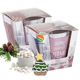 Mua Combo 2 ly nến thơm tinh dầu Bartek Home Sweet Home 115g - hương thông  len  nến trang trí  thơm phòng  thư giãn  hỗ trợ khử mùi