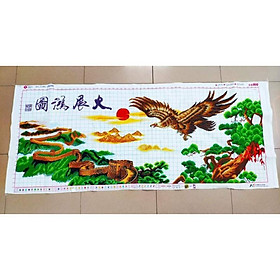 Mua (Đã thêu) Tranh thêu chữ thập động vật đại bàng tung cánh