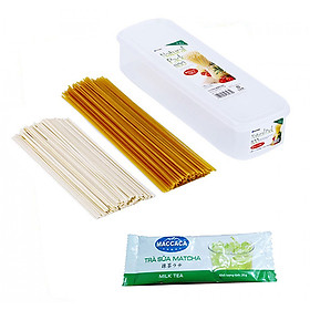 Mua Hộp Đựng Mỳ Ý Chuyên Dụng Nhật Bản + Tặng Trà Sữa Matcha / Cafe Macca 20g