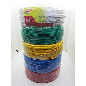Mua Dây điện đơn 0.7  0.3 - Lõi đồng cuộn 100m  đủ màu