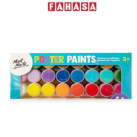 Bộ 24 Màu Vẽ Nước Poster 20 ml - Mont Marte MPST8003