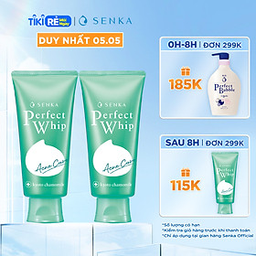 Combo 2 Sữa rửa mặt dành cho da mụn Senka Perfect Whip Acne Care 100g x 2