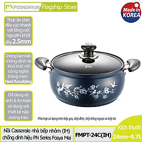 Nồi casserole nhôm hiệu PN FMPT-24C(IH) - Hàng chính hãng