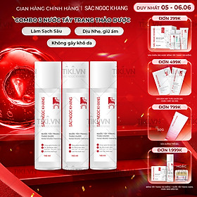 Combo 3 nước tẩy trang Sắc Ngọc Khang 145ml