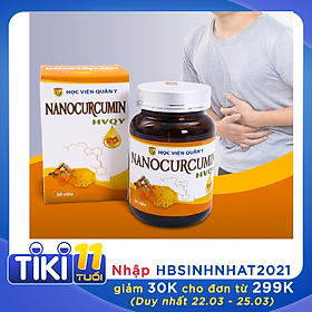 Thực Phẩm Chức Năng Nanocurcumin Học Viện Quân Y (Hộp 30 Viên)