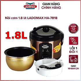 Mua Nồi cơm điện nắp gài 1.8 lít Ladomax HA-7818 - Hàng chính hãng