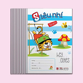 TUANVIET BOOOK- Combo 10 quyển vở Ô ly Siêu nhí 48 trang ĐL 100 Hàng cao cấp 6 sao (Giao mẫu bìa ngẫu nhiên)