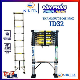 Mua Thang Nikita  inox rút đơn 3 2 m tiện cất gọn  di chuyển  chống trượt an toàn  tải trọng đến 150kg