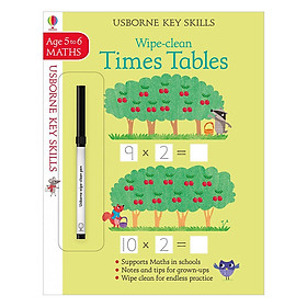 Usborne Usborne Key Skills Wipe-clean Times Tables 5-6