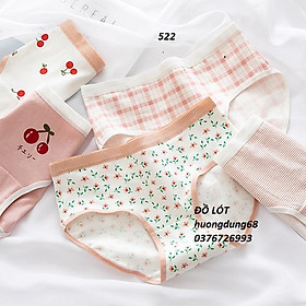 Quần Lót Nữ Cotton Anh Đào -Sọc Kẻ Ngang Eo ( QL:522) Hàng Loại Đẹp