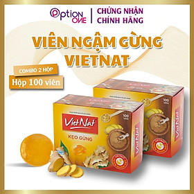 Kẹo ngậm hỗ trợ tiêu hóa, giảm cảm cúm gừng Vietnat 100 viên