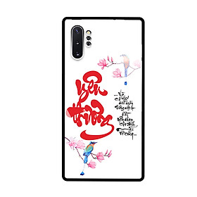 Ốp Lưng Cho Điện Thoại SAMSUNG GALAXY NOTE 10 PLUS - Mặt Lưng Kính Cường Lực - 7809 YEUTHUONG01 - Hàng Chính Hãng