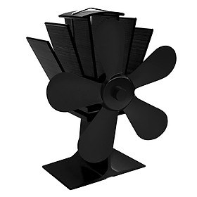 Heat Powered Wood  Fan 5- Fireplace Fan -Black