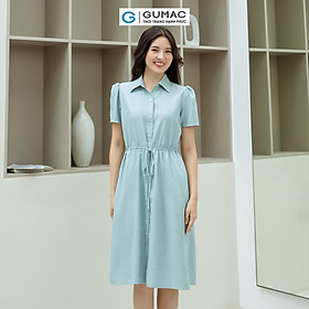 Đầm suông rút dây eo GUMAC DD08026