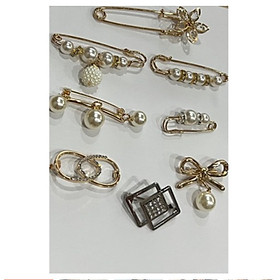 Set 13 Chiếc Khuy Cài Quần Jean, Nút Gài, Nút Cài Chiều Chỉnh Lưng Quần, Khuy Cài Áo Ngọc Trai, Thu Nhỏ Lưng Quần - Ghim Cài Váy Áo