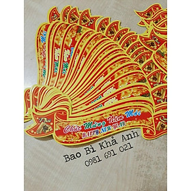 Mua Tem Chúc Mừng Năm Mới Decal Chúc Mừng Năm Size nhỏ 3x15cm trang trí hộp mứt Tết 2021