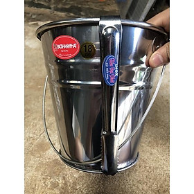 Mua Xô đá inox xô đựng đá inox 18cm x 18cm dùng cho nhà hàng hoặc gia đình xô chứa nước