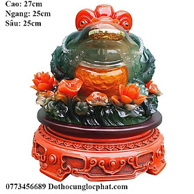 Mua Cóc Ngậm Tiền Vàng Cao 27cm