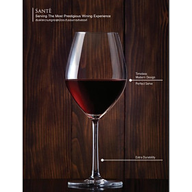 Ly Thủy Tinh  Santé Red W.I.N.E 420ml | 1026R15 , Nhập Khẩu Thái Lan