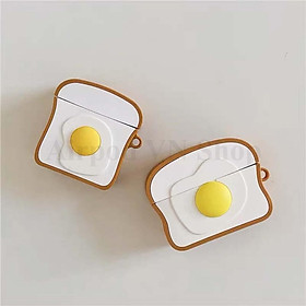 Bao Case Ốp dành cho Airpods 1/2, Airpods Pro trứng rán cute cao cấp