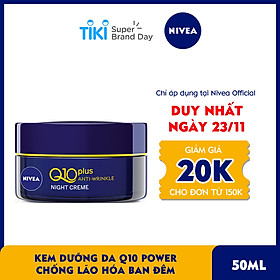 Kem Dưỡng Da NIVEA Q10 Power Chống Lão Hóa Ban Đêm (50ml) - 81289