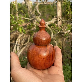 Lọ đựng tăm hình hồ lô tài lộc gỗ hương và gỗ bách xanh giúp trang trí bàn ăn , nội thất xe hơi , bàn uống trà