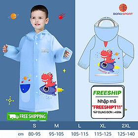Mua Áo mưa trẻ EM CHO BÉ TRAI BÉ GÁI CÓ CHIỀU CAO TỪ 80CM-140CM   CHẤT LIỆU eva MỀM MẠI AN TOÀN   CHỐNG THẤM   SIÊU BỀN - BORO SPORT