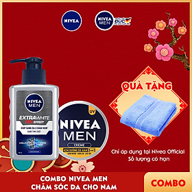 Combo Nivea MEN chăm sóc da cho nam, giúp sáng da & dưỡng ẩm (83923 + 83956)