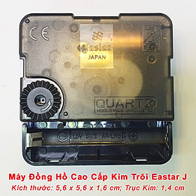 Máy Đồng Hồ Eastar J Kim Trôi Cao Cấp – Bộ Kim Tự Chọn (Bộ Kim Tự Chọn (Kim Bầu, Kim Hoa Văn, Kim Khung) – Tặng Pin Maxell Super Power ACE Red Dung lượng cao, Vỏ Nhôm Chống Chảy Nước