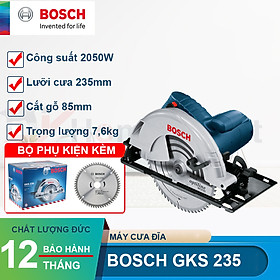 Mua Máy cưa gỗ Bosch GKS 235 turbo Tặng kèm phụ kiện ver 2017