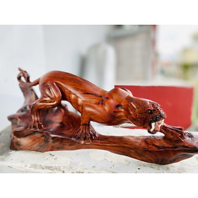 Mua Tượng báo gỗ trắc liền khối ( hàng đục tay)