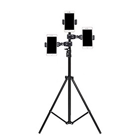 Mua Combo Full Bộ Giá Đỡ Kẹp Điện Thoại Hỗ Trợ Livestream Tiktok Quay Phim Nhiều Máy Cùng Lúc - 3 máy
