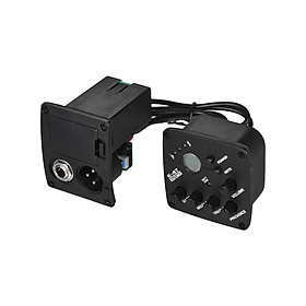 Bộ Chỉnh Tông Và Tăng Âm Lượng 4 Dải Âm EQ Cho Guitar Đầu Ra XLR Màn Hình LCD