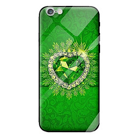 Ốp kính cường lực cho iPhone 6 Plus kim cương xanh 1 - Hàng chính hãng