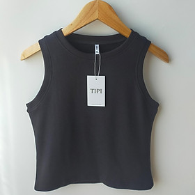 Áo ba lỗ croptop nữ dáng áo 3 lỗ ôm chất liệu thun gân cotton 100% co dãn mạnh