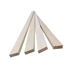 Bó 4 thanh gỗ thông dài 1m, rộng 4cm, dày 1.4cm dùng làm khung sườn, trang trí, decored nhà cửa