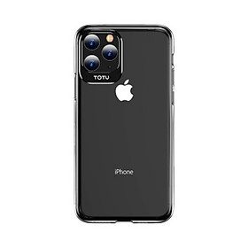 Đen - Ốp lưng chống sốc cho iPhone 11 Pro Hiệu Totu Sparkling trang bị Khung viền bảo vệ camera, chống trầy xước, chống ố vàng, tản nhiệt tốt - Hàng nhập khẩu