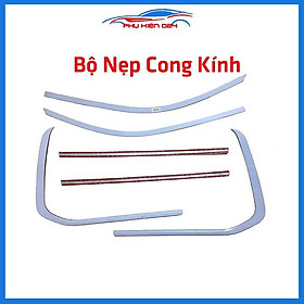 Bộ nẹp viền chân kính cong kính Land Cruiser Inox sáng bóng chuẩn form xe