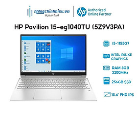 Mua Laptop HP Pavilion 15-eg1040TU (5Z9V3PA) (i5-1155G7| 8GB| 256GB| Intel Iris Xe Graphics W11 Hàng chính hãng