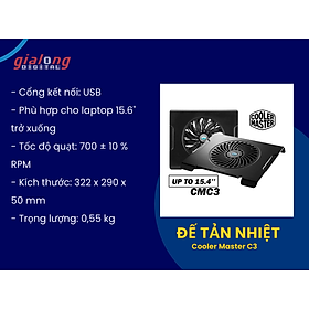 Mua Đế tản nhiệt Cooler Master C3 - Hàng chính hãng