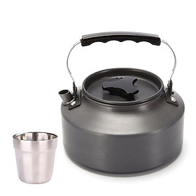 Bộ ấm trà ngoài trời với cốc bằng thép không gỉ Rustproof chống ăn mòn bộ - 1 teapot & 1 cup