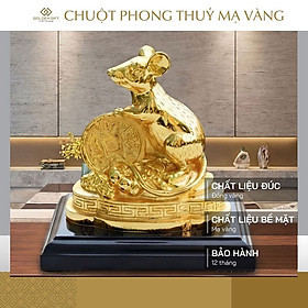 Mua Tượng chuột phong thủy mạ vàng - 12CGC